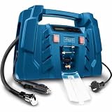 Scheppach Kompressor Airforce 5 mit digitaler Anzeige | 12V / 230V Anschluss für KFZ/Auto | tragbarer Kofferkompressor | 8bar Arbeitsdruck | 150W | Ansaugleistung 36,5 l/min | inkl. Zubehö