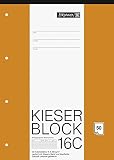 Brunnen 1042926 KIESER-Block Lineatur 23 (A4, 50 Blatt, rautiert, 80 g/m², gelocht)