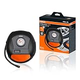 OSRAM TYREinflate 200, Analoge Reifenpumpe, tragbarer 12V Kompressor für Autoreifen, Stromanschluss via Zigarettenanzünder, Reifenbefüllung in 4,5 M