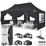 COBIZI Faltpavillon 3X6m Wasserdicht Stabil Pavillon 3x6m, Partyzelt Faltbar Anti-UV mit 6 Seitenwänden & 4 Sandsack, Gartenpavillon für Hochzeiten, Freien, Garten, Party
