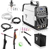 STAHLWERK AC/DC WIG 200 Puls mit Plasma ST Schweißgerät mit 200 A WIG & MMA, Alu & Dünnblech geeignet, Kombigerät mit 50 Ampere CUT-Funktion, 7 Jahre G