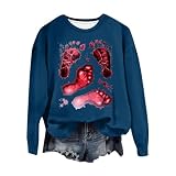 GFPGNDFHG Halloween Kostüm Sweatshirts I'm Fine Blood Muster Sweatshirts Fleecejacke Damen Lang Sweatshirts Problem Gelöst Sweatshirts Dünne Jacke Damen Jacke Damen S
