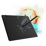 GAOMON S620 Grafiktablett, Stifttablett mit 4 Tasten und Stift, Zeichentablett für OSU, Malen, Arbeiten & L
