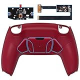 eXtremeRate Programmierbar RISE4 Remap Kit für ps5 Controller BDM-010/020,Remapper Board&Gummierter Griff Rückplate Gehäuse/Case&Rücktasten Back Paddles für ps5-Vulk