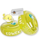 EDWEKIN® Premium Schwimmflügel für Kinder (1–6 Jahre) | TÜV geprüft, extragroße Luftkammern | Perfekte Schwimmhilfe für Babys und Kleinkinder | Transparentes Desig
