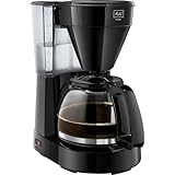 Melitta Easy – Filterkaffeemaschine mit Glaskanne, für bis zu 10 Tassen Kaffee, in Schw
