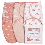 GLLQUEN BABY Swaddles Pucksack Baby 0-3 Monate,100% Bio-Baumwolle Baby Schlafsäcke für Neugeborene,Oeko-tex100 Schlafsack für Kleinkinder,Unisex 3er Pack Wick