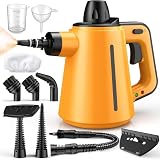 Dampfreiniger, Dampfreiniger Boden mit 10 Zubehörteilen, 3,5 Bar Dampfdruck 380 ml 1050W – Dampfreiniger Handgerät Für Böden Polstermöbel Fugen und Autos, Entfernt Schmutz und F