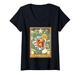 Damen Old Fashioned Cocktail Drinking The Old Fashioned Tarotkarte T-Shirt mit V
