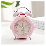 WIPPWER Wecker,aboveClock Wecker am Bett, Wecker, Wecker am Bett, Wecker for Mädchen, speziell for Kinder, kreativ, for Studenten, Schlafzimmer, am Bett, stumm, niedlich, weiblich, Wecker, Supe(M)