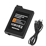 YISHDA PSP2000/PSP3000 Akku (2025 neues Upgrade), 4440 mWh Hochleistungsakku für Sony PSP 2000/3000 PSP-S110 Konsole (schw
