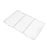 Heizstab Grillen Backgitter aus Edelstahl zum Kochen und Backen. Robustes Abkühlgitter. Stabiles Abkühlgitter für Kekse in 6 Größen für eine einfache Reinigung von Ofen und Spülmaschine. (F, 45X29cm)