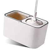 DDJKUAS Mop Mikrofaser-Bodenreinigungssystem - waschbare Pads, perfekt zum Reinigen von Hartholz, Laminat und Fliesen mit weicher Polsterung und Griffen Vision Smooth Sailing