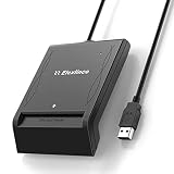 Elexlinco Kontakt Smart Card ID Lesegerät, mit 2FT Datenkabel für Die Persönliche Identifizierung auf Websites und Offentlichen Verwaltungen, Including FIPS 201/TAA und ISO 7816 Klasse A, B und C