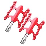 MILISTEN Ultraleichtes Aluminiumlegierung Fahrradpedal Faltbares Rutschfestes Pedal für Rennrad Mountainbike Klapprad für Urban Bike Einfache Installation und Sichere Nutzung