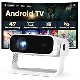 2026 Neuer Smart Mini Beamer Integrierte APP, Android 14, Unterstützt 1080P und 4K-Dekodierung, Automatische Trapezkorrektur, WiFi6 & BT5.2 ，Beamer 4K Heimkino für Handy/HDMI/PC