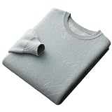 Herren Woll-Kaschmir-Pullover O-Ausschnitt Dicker Pullover Sweater Lose Warme Tops Strickshirt, türkis, L