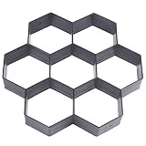 Aliaga DIY Patio Walk Maker Trittstein Beton Pflaster Form Wiederverwendbare Pfad Maker Form Garten Pflasterstein Formen 30 * 30
