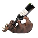 GZYM Elch Geschenk Weinflaschenhalter süße Geschenkidee zum Geburtstag für große Mädchen, Frauen die Elch Produkte lieben tolles Deko Geschenk für Freundin F