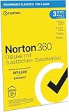 Norton 360 Premium Amazon Exklusiv* | Antivirus Software | 3 Geräte | 1 Jahr | Aktivierungscode in Originalverpackung