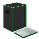 Grow Tent 55 x 40 x 65 cm with Observation Window,Floor Tray,Ventilation Window and Cable Passage,Suitable for Aerogarden,Hydroponic Growing Sy