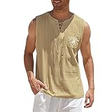 Träger Shirts Männer Tägliches Training Lässige Casual Unterhemd Classic Axelshirt Bequeme T Shirt Männer Unterziehshirt Ärmellose Trägershirts Print Sportunterhemden Atmungsaktive Ax