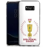 Slim Case extra dünn kompatibel mit Samsung Galaxy S8 Plus Duos Silikon Handyhülle transparent Hülle VfB Stuttgart Pokal Fanartik