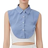 Briskorry 1 Stück Krageneinsatz Damen Kragen Abnehmbare Fake Kragen Frauen Blusenkragen Einsatz Hemdkragen Bluseneinsatz Einsteckkragen Pullover Für Büro Business Weiß