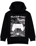 Playstation Kinder Hoodie Jungen Spiele Japanisches Logo Black Jumper Jacket 11-12 J