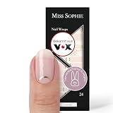 Original Miss Sophie Nagelfolien I 24 ultra-dünne Nagellack-Streifen mit zarten Goldveredelungen I Für Finger- & Fußnägel I Hält auf Natur- sowie lackierten, Acryl-, Gel- & Shellac-Näg