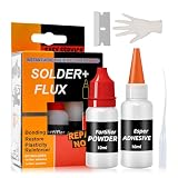 Allony Kunststoffkleber, Sekundenkleber Extra Stark, 2k Kleber Kunststoff, Schweißnaht Aus der Flasche, Schnelltrocknend und Hitzebeständig, Industriekleber für Kunststoff, Holz, Glas, Metall usw