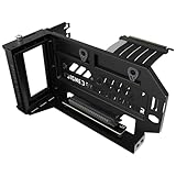 Cooler Master Vertical GPU Holder Kit V3 – Für E-ATX/ATX/mATX PC-Gehäuse & PCI-E 4.0-Geräte, anpassbare modulare Grafikkartenunterstützung, dicke SGCC-Stahlhalterung, inkl. 165mm Riser-Kabel – Schw