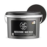 Craft colors Sockelfarbe 5L Anthrazit | hochwertige Farbe für Beton, Mauerwerk, Kellerwand, Fassade & Dachflächen | Nassabriebklasse 1 | Made in Germany | Wetter & UV-Beständig