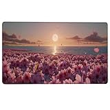Kirschblüten Large XXL Mouse Pad 70 x 30 cm - Schreibtischunterlage - Rosa Gaming Mauspad - Improved Precision and Speed - Rubber Base for Stable Grip on Smooth Surfaces - für Gaming, Büro X-B
