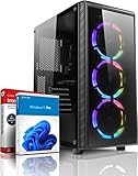 shinobee 4K High End Gaming PC Intel Core i9 11900F 16 Threads 5.20GHz • GeForce RTX4070 12 GB • 32 GB 3000 MHz DDR4 • 1 TB M.2 SSD • Windows 11 • WLAN • Gamer PC Computer Rechner | 7626