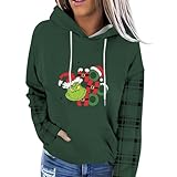 Weihnachtspullover Damen, Pullover Damen Ugly Christmas Sweater Damen Pullover Winter Damen Weihnachtspullover Strickpullover Damen Oversize Weihnachtspullover Beleuchtet (A01,XXL)
