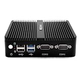 WEIDIAN Win 10 Mini PC, Mini Desktop Computer mit Celeron J4125, 16GB DDR4 RAM + 256GB SSD, HD/VGA Dual Display 4K HD, Dual Band WiFi, 4USB, 2RS232 Com Port, Dual Gigabit E
