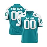 Personalisiert American Football Trikot Personalized Printed Team Name & Number für Herren Damen Kinder Jugend Italien Trikot H