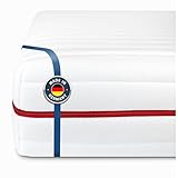 BMM Matratze 140x200 cm Klassik 19 Härtegrad H3 mittelfest/Kaltschaummatratze Öko-Tex Zertifiziert/ergonomische 7 Zonen Matratze Höhe 19 cm/Matratzen produziert in D