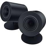 Razer Nommo V2 X - Full-Range-2.0-Gaming-Lautsprecher für PC (Zwei 3-Zoll-Full-Range-Treiber, THX Spatial Audio, Max. Schalldruck 96 dB, Plattformübergreifende Kompatibilität) Schw
