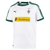 PUMA Kinder Trikot BMG Home Replica with Sponsor Logo, Puma White, 152, 753453