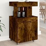 Willood Barwagen Räuchereiche 50x41x89 cm Holzwerk