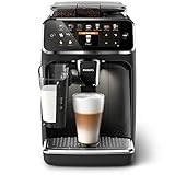 PHILIPS Kaffeevollautomat der Serie 5400 – Espressomaschine für 12 Getränke, schnell reinigendes LatteGo System, intuitives TFT-Display, anpassbare Kaffeeeinstellungen (EP5441/50)