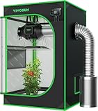 VIVOSUN S223 Growzelt 60x60x90cm Indoor-Wachstumszelt aus hochreflektierendem Mylar mit Beobachtungsfenster und Bodenwanne für Hydrokulturen-Anbausystem in Innenräumen für VS1000