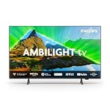 Philips Ambilight 43PUS8309 4K LED Smart TV - 43-Zoll Display mit Pixel-präziser Ultra HD, Titan OS Plattform und Dolby Atmos-Klang - Funktioniert mit Alexa und Google Sprachassistent – Matt Schw