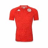 Kappa - Kombat Home Tunesien Trikot 22/23 für Jungen, rot, 6 J
