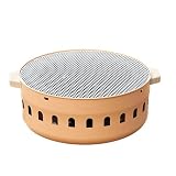 Grillofen, Camping Holzofen Tischgrills, Wärmespeicherung Holzkohlegrill, Multifunktions-Holzkohlegrill, Campinggrillofen, Tisch-Räuchergrill für Wandern Grillen Camping