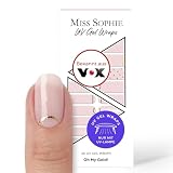 Original Miss Sophie UV Gel Nagelfolien I 20 ultra-dünne Nagellack-Streifen Oh My Gold I UV Nagelfolien I Hält auf Natur- sowie lackierten, Acryl-, Gel- & Shellac-Näg