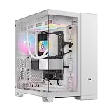 CORSAIR iCUE LINK 6500X RGB Mid-Tower ATX-Doppelkammer-PC-Gehäuse – Panoramic Tempered Glass - Reverse Connection Motherboard Compatible -– 3x CORSAIR RX120 RGB-Lüfter im Lieferumfang Enthalten – Weiß