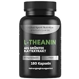 EXVital® L-Theanin, 180 vegane Kapseln, 400 mg L-Theanin pro Kapsel, aus Grüntee Blattextrakt, L-Theanine Aminosäure, vegan & ohne Zusätze, laborgeprü
